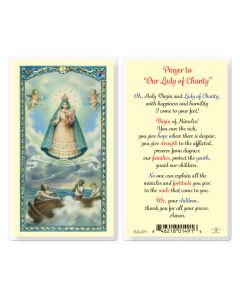 Prayer to Our Lady of Charity Holy Card