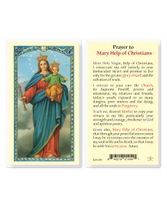 Mary Help of Christians Holy Card