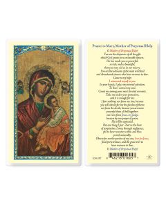 Prayer to Mother of Perpetual Help Holy Card