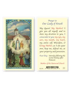 Our Lady of Knock Prayer Holy Card