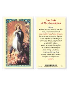 Our Lady of the Assumption Holy Card