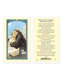 Saint Anthony of Divine Protection Holy Card