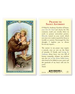 Saint Anthony of Those in Trouble Holy Card