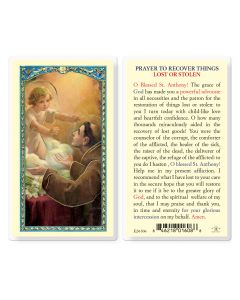 Saint Anthony of Lost Articles Holy Card