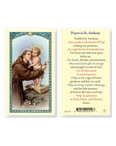 Saint Anthony Holy Card