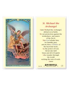 Prayer to Saint Michael Holy Card
