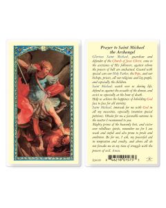 Prayer to Saint Michael Holy Card