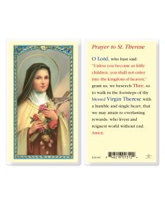 Saint Theresa Holy Card