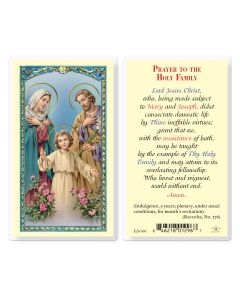 Holy Family Holy Card