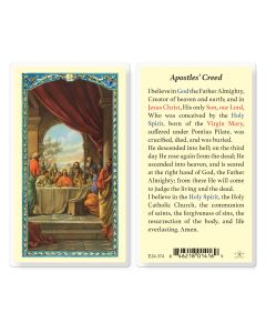 Apostles Creed Last Supper Holy Card