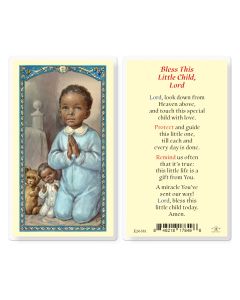 Bless this Child-Boy AFA Laminated Holy Card (inc of 25)