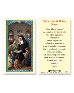Saint Angela Merici Holy Card