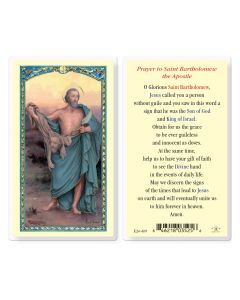 Saint Bartholomew Holy Card