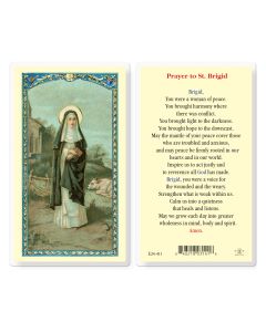 Saint Brigid Holy Card