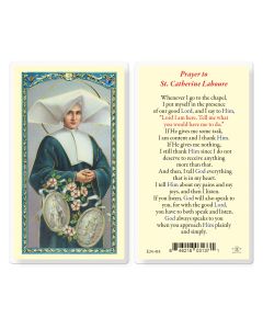 Saint Catherine Laboure Holy Card