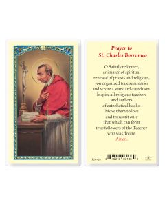 Saint Charles Holy Card