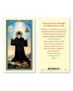 Saint Charbel Holy Card