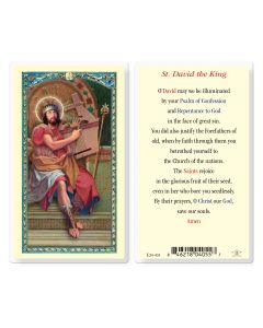 Saint David Holy Card