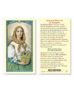 Prayer in Honor of Saint Dymphna Holy Card