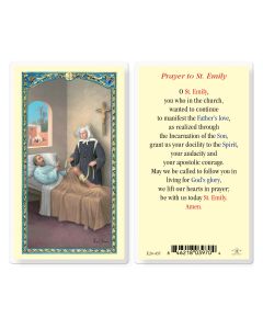 Saint Emily Prayer Card