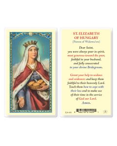 Saint Elizabeth for Widows and Widowers Holy Card