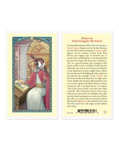 Saint Gregory The Great Holy Card