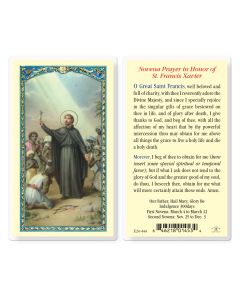 Saint Francis Xavier Novena Prayer Holy Card