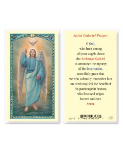 Saint Gabriel Holy Card
