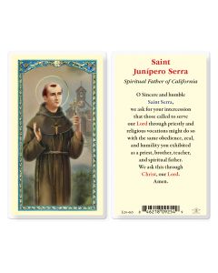 Saint Junipero Serra Holy Card