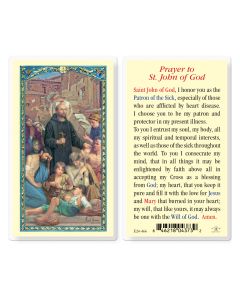 Saint John of God Prayer Card