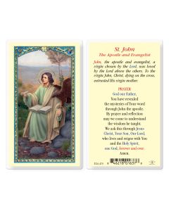 Saint John the Evangelist Holy Card