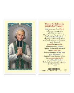 Saint John Mary Vianney Holy Card