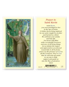 Prayer to Saint Kevin Holy Card
