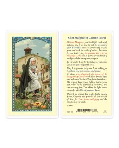 Saint Margaret of Castello Holy Card