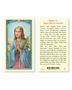 Prayer to Saint Maria Goretti Holy Card