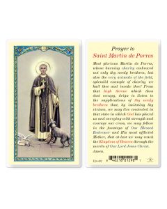 Saint Martin De Porres Holy Card