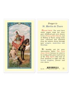 Saint Martin of Tours Holy Card