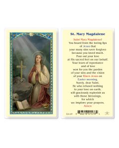 Prayer to Mary Magdalene Holy Card