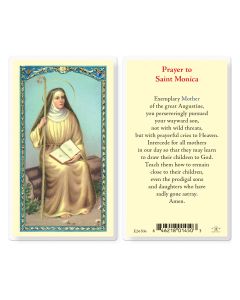 Saint Monica Holy Card