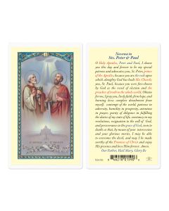 Saints Peter and Paul Holy Card