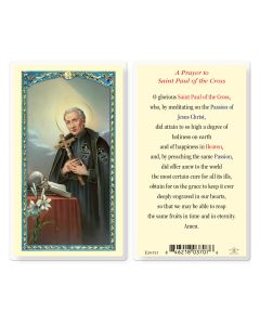 Saint Paul of the Cross Holy Card