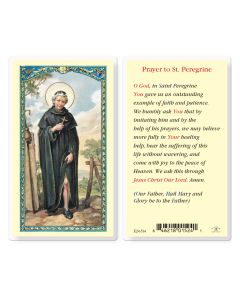 Saint Peregrine Holy Card