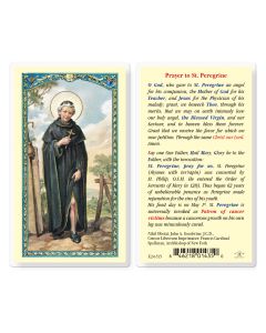 Saint Peregrine Holy Card