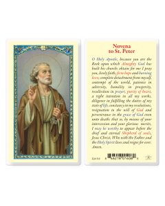 Saint Peter Novena Prayer Holy Card