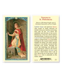 Saint Philomena Novena to Holy Card