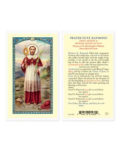 Saint Raymond Holy Card