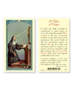 Saint Rita Holy Card