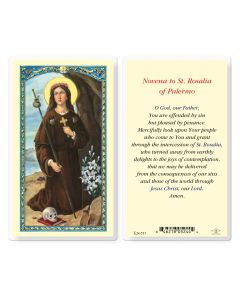 Saint Rosalia of Palermo Holy Card