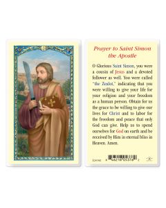 Saint Simon Holy Card