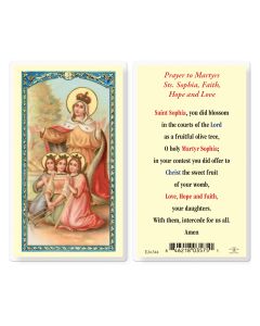 Saint Sophia Holy Card